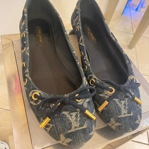 Louis Vuitton Monogram Denim Oasis Ballerina Flats